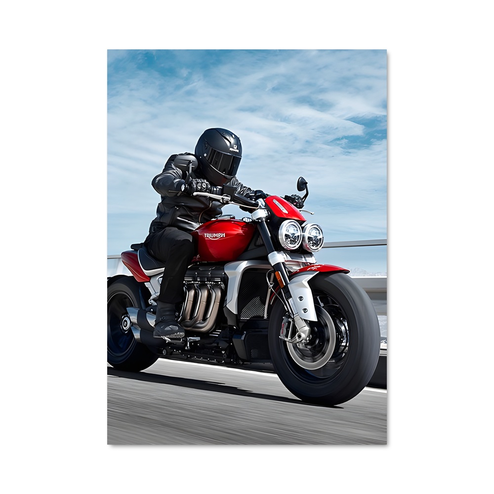Poster Route en Rouge – affiche Triumph